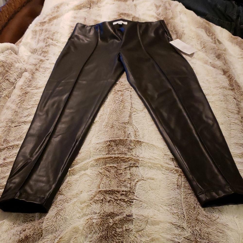 New Direction Faux Leather pants P.M. NWT